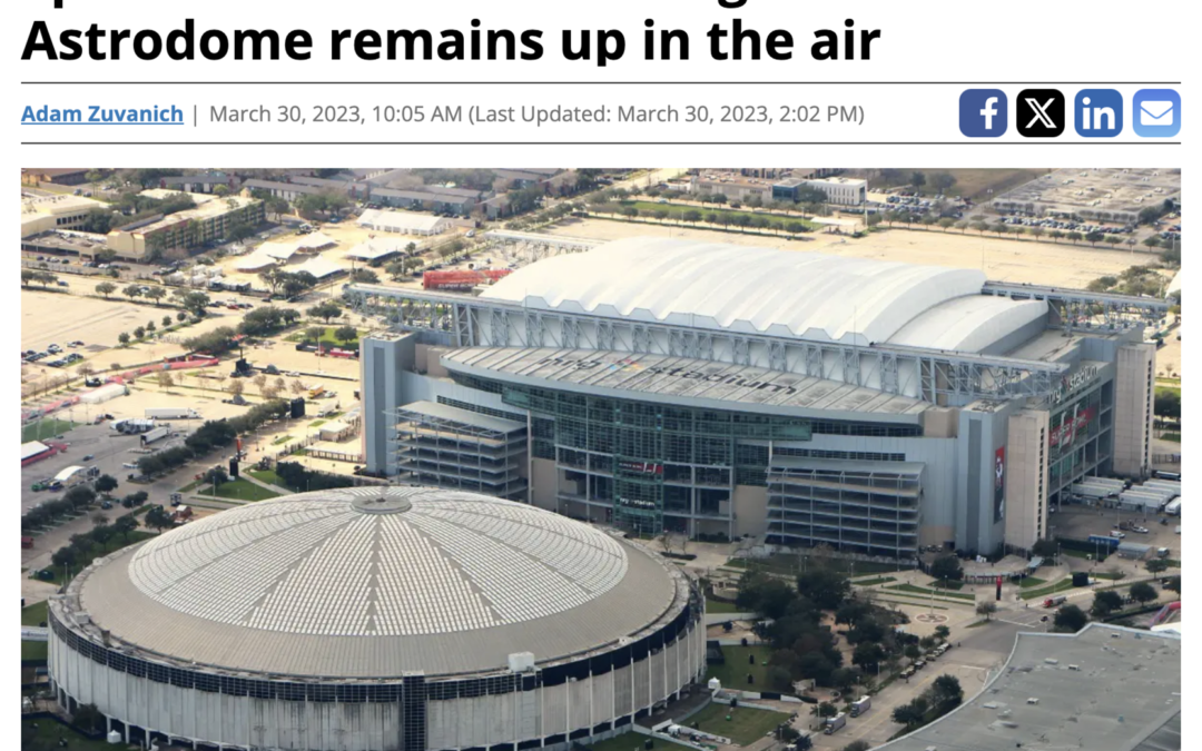 Space waste: Future of long-dormant Astrodome remains up in the air